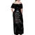 New Zealand Haka Rugby Off Shoulder Maxi Dress 2024 Pacific Go Black Silver Fern LT14 - Polynesian Pride