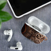 Personalised Polynesia Zodiac Capricorn AirPods Case Galaxy Polynesian Pattern Chest Tattoo Style