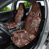 Personalised Polynesia Zodiac Capricorn Car Seat Cover Galaxy Polynesian Pattern Chest Tattoo Style