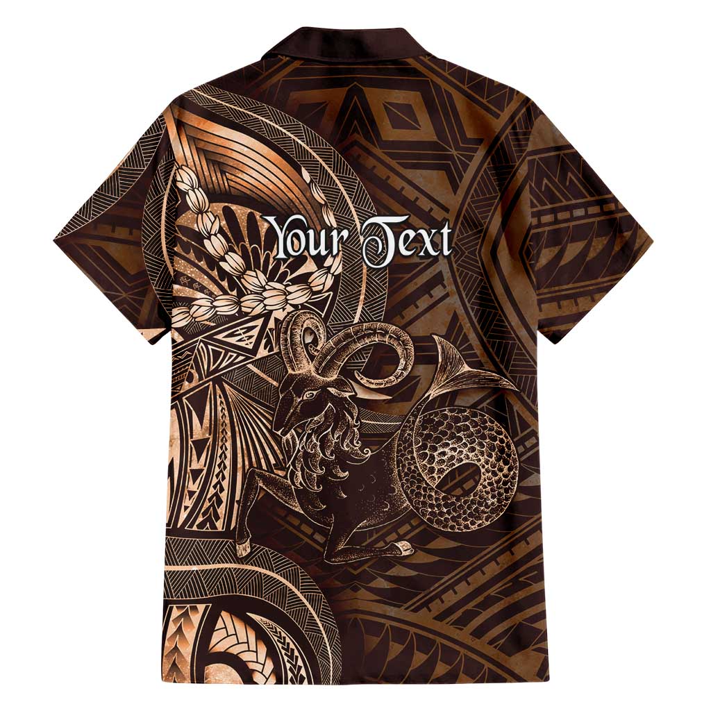 Personalised Polynesia Zodiac Capricorn Family Matching Long Sleeve Bodycon Dress and Hawaiian Shirt Galaxy Polynesian Pattern Chest Tattoo Style LT14 - Polynesian Pride