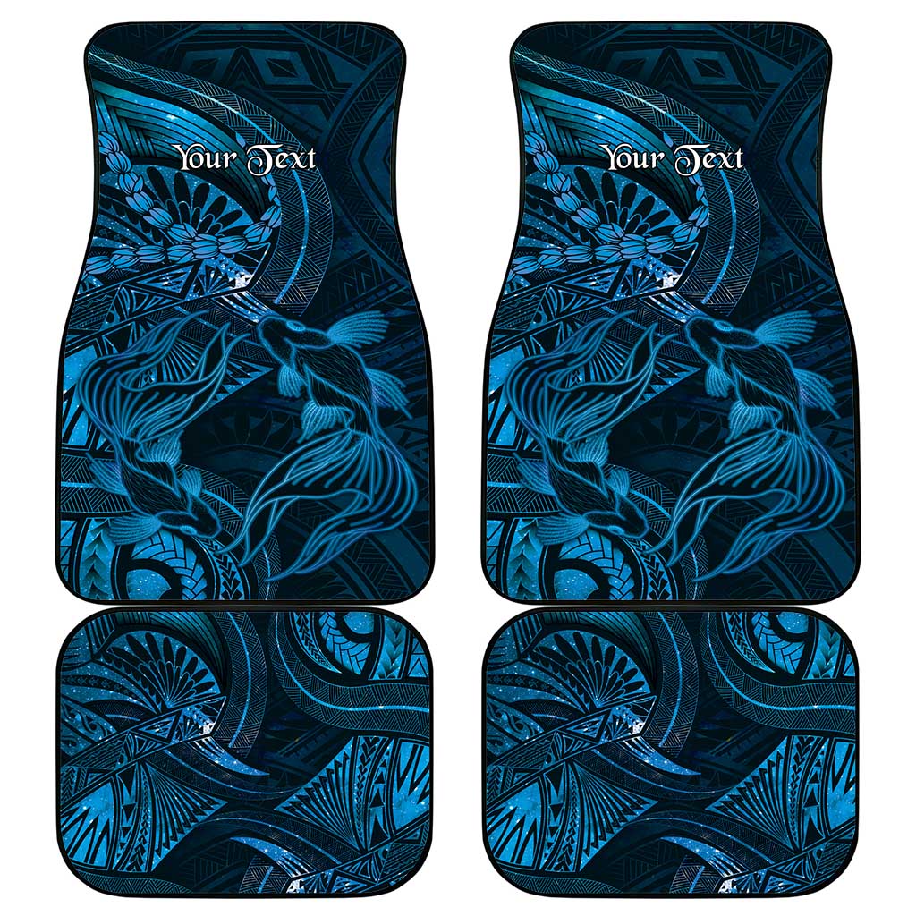 Personalised Polynesia Zodiac Pisces Car Mats Galaxy Polynesian Pattern Chest Tattoo Style