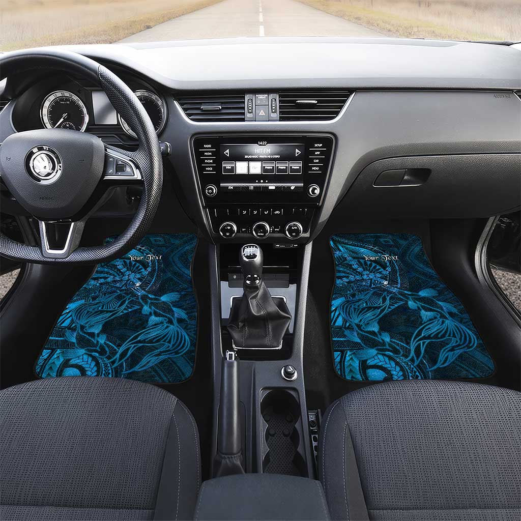 Personalised Polynesia Zodiac Pisces Car Mats Galaxy Polynesian Pattern Chest Tattoo Style