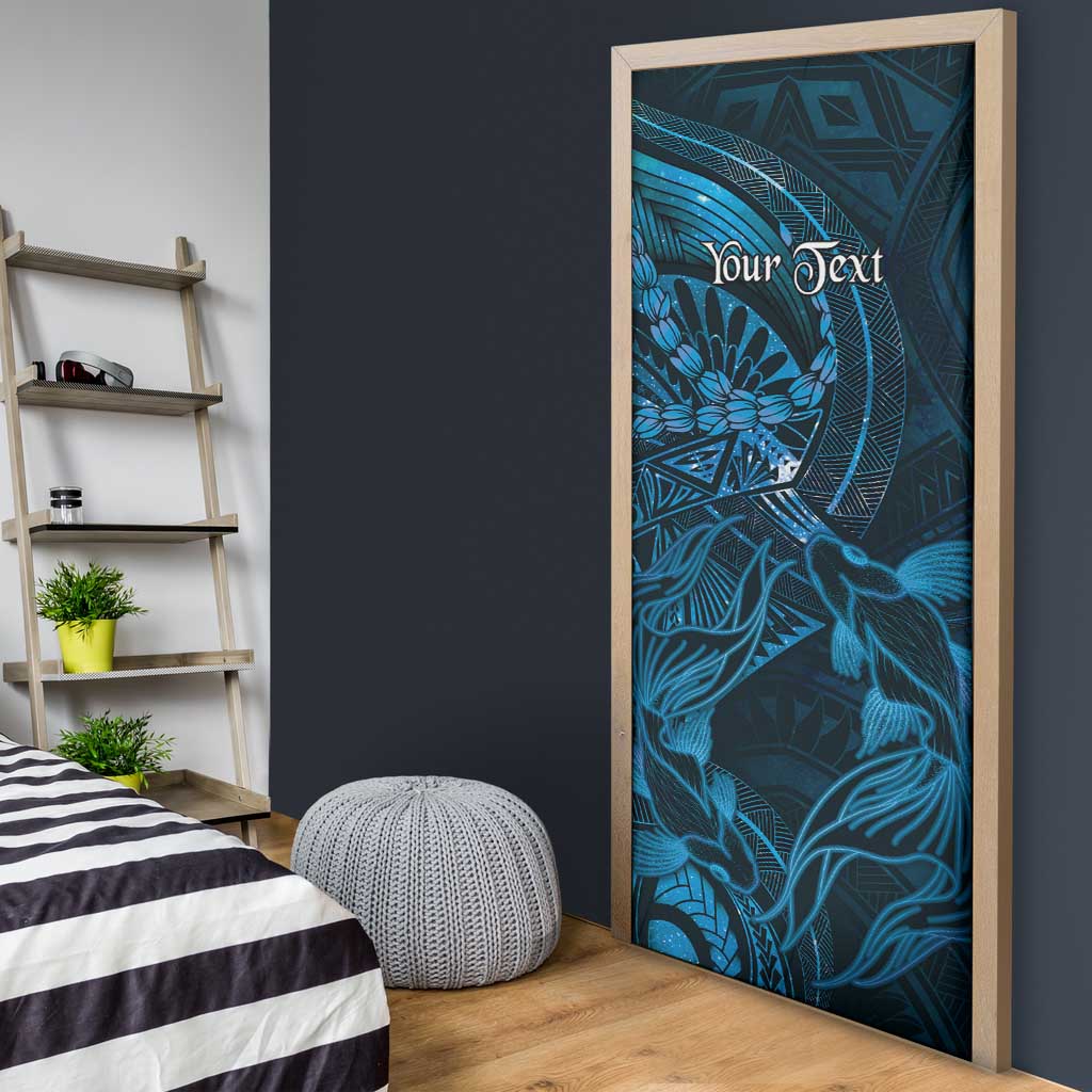 Personalised Polynesia Zodiac Pisces Door Cover Galaxy Polynesian Pattern Chest Tattoo Style LT14 - Polynesian Pride