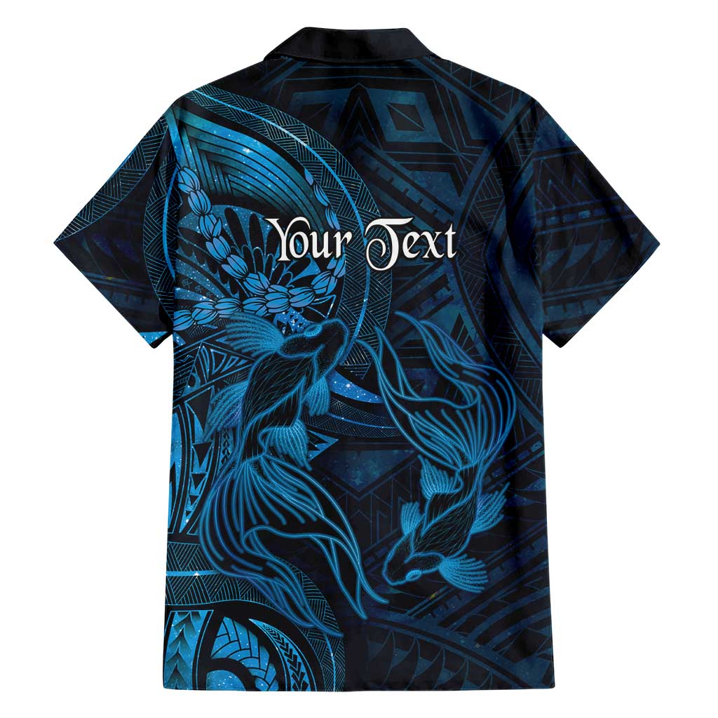 Personalised Polynesia Zodiac Pisces Family Matching Tank Maxi Dress and Hawaiian Shirt Galaxy Polynesian Pattern Chest Tattoo Style LT14 - Polynesian Pride