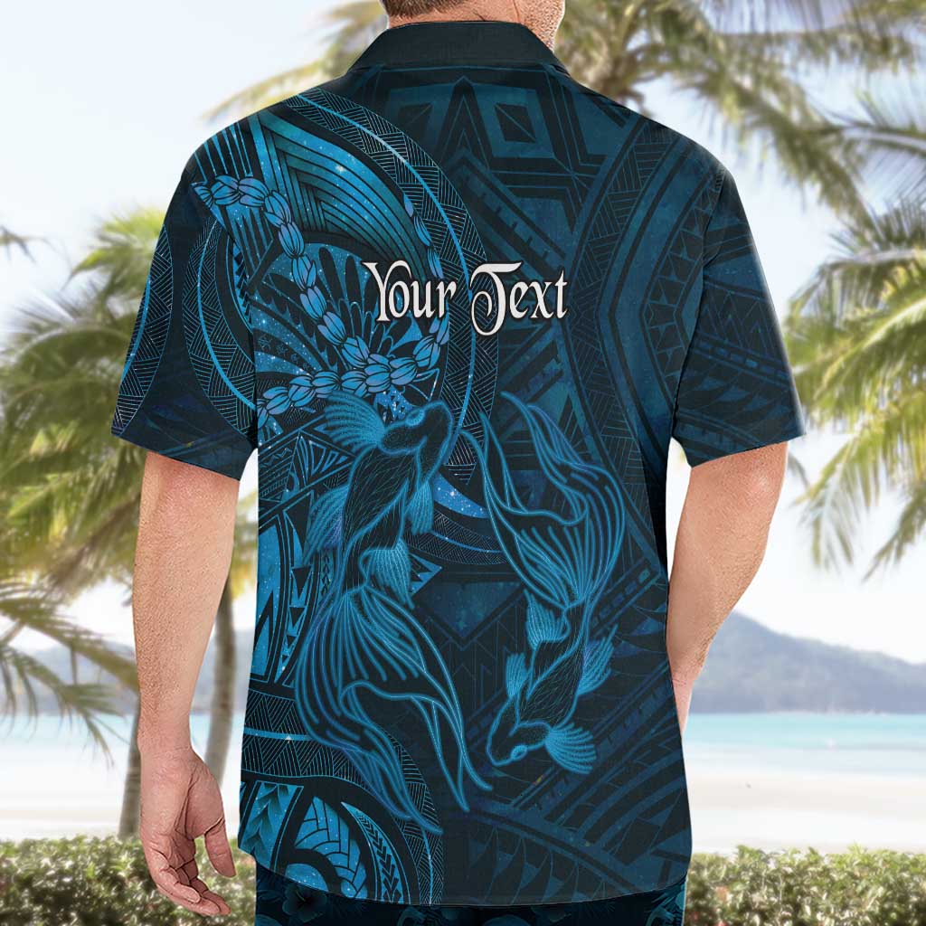 Personalised Polynesia Zodiac Pisces Hawaiian Shirt Galaxy Polynesian Pattern Chest Tattoo Style LT14 - Polynesian Pride