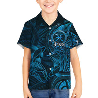 Personalised Polynesia Zodiac Pisces Hawaiian Shirt Galaxy Polynesian Pattern Chest Tattoo Style LT14 - Polynesian Pride
