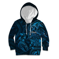 Personalised Polynesia Zodiac Pisces Kid Hoodie Galaxy Polynesian Pattern Chest Tattoo Style