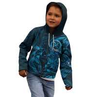 Personalised Polynesia Zodiac Pisces Kid Hoodie Galaxy Polynesian Pattern Chest Tattoo Style