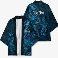 Personalised Polynesia Zodiac Pisces Kimono Galaxy Polynesian Pattern Chest Tattoo Style