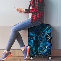 Personalised Polynesia Zodiac Pisces Luggage Cover Galaxy Polynesian Pattern Chest Tattoo Style