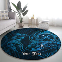 Personalised Polynesia Zodiac Pisces Round Carpet Galaxy Polynesian Pattern Chest Tattoo Style LT14 - Polynesian Pride