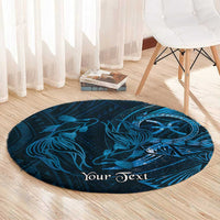 Personalised Polynesia Zodiac Pisces Round Carpet Galaxy Polynesian Pattern Chest Tattoo Style LT14 - Polynesian Pride