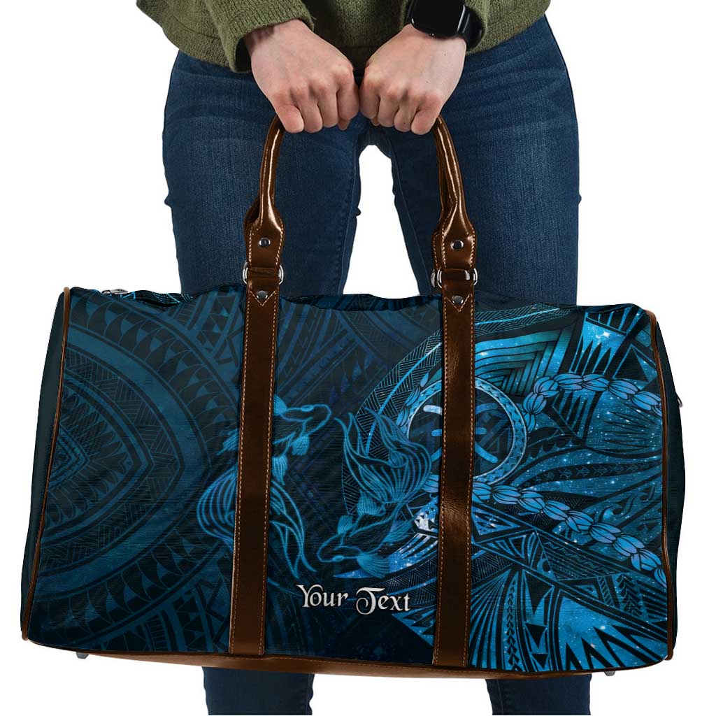Personalised Polynesia Zodiac Pisces Travel Bag Galaxy Polynesian Pattern Chest Tattoo Style