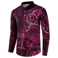 Personalised Polynesia Zodiac Libra Button Sweatshirt Galaxy Polynesian Pattern Chest Tattoo Style