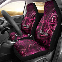Personalised Polynesia Zodiac Libra Car Seat Cover Galaxy Polynesian Pattern Chest Tattoo Style LT14 - Polynesian Pride