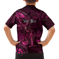 Personalised Polynesia Zodiac Libra Family Matching Mermaid Dress and Hawaiian Shirt Galaxy Polynesian Pattern Chest Tattoo Style LT14 - Polynesian Pride