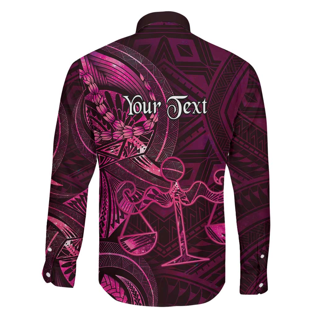 Personalised Polynesia Zodiac Libra Family Matching Mermaid Dress and Hawaiian Shirt Galaxy Polynesian Pattern Chest Tattoo Style LT14 - Polynesian Pride
