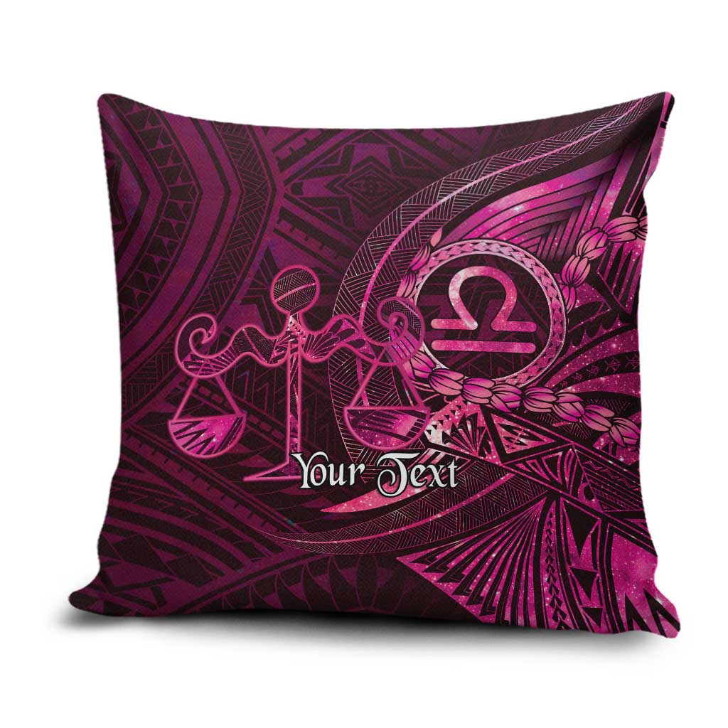 Personalised Polynesia Zodiac Libra Pillow Cover Galaxy Polynesian Pattern Chest Tattoo Style