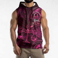 Personalised Polynesia Zodiac Libra Sleeveless Hoodie Galaxy Polynesian Pattern Chest Tattoo Style LT14 - Polynesian Pride