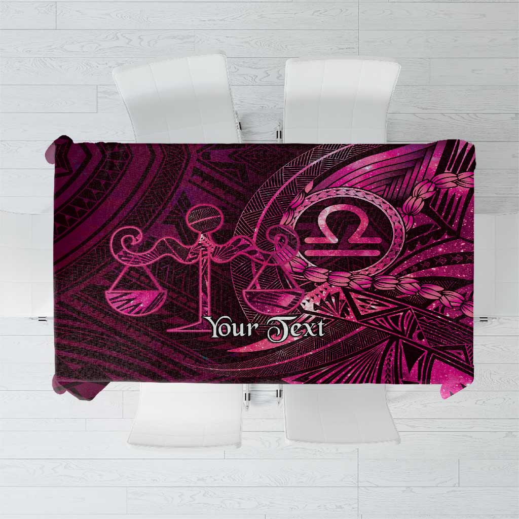 Personalised Polynesia Zodiac Libra Tablecloth Galaxy Polynesian Pattern Chest Tattoo Style