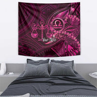 Personalised Polynesia Zodiac Libra Tapestry Galaxy Polynesian Pattern Chest Tattoo Style