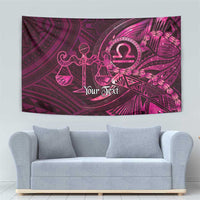 Personalised Polynesia Zodiac Libra Tapestry Galaxy Polynesian Pattern Chest Tattoo Style