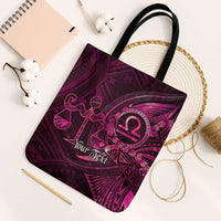 Personalised Polynesia Zodiac Libra Tote Bag Galaxy Polynesian Pattern Chest Tattoo Style