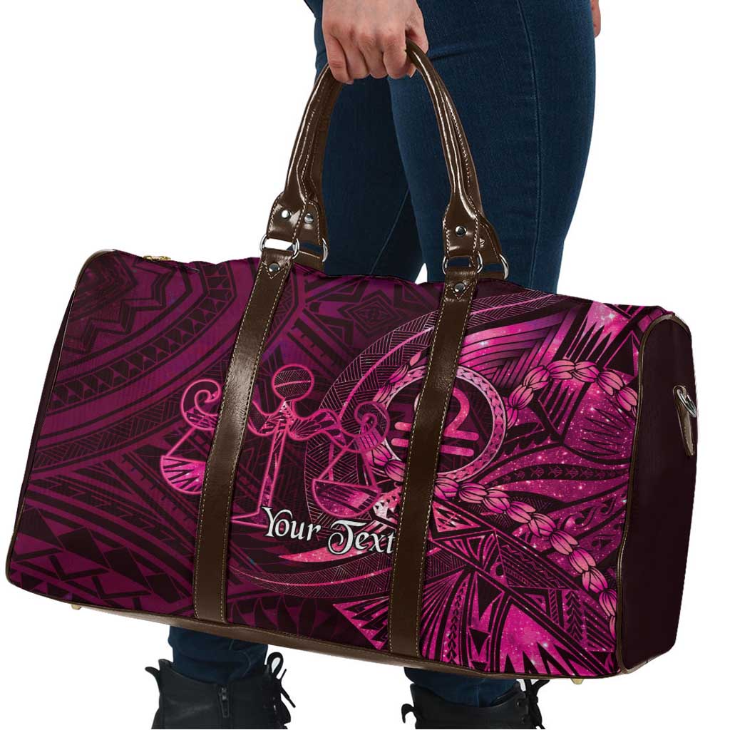 Personalised Polynesia Zodiac Libra Travel Bag Galaxy Polynesian Pattern Chest Tattoo Style