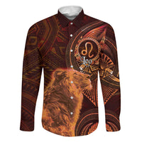 Personalised Polynesia Zodiac Leo Family Matching Short Sleeve Bodycon Dress and Hawaiian Shirt Galaxy Polynesian Pattern Chest Tattoo Style
