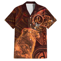 Personalised Polynesia Zodiac Leo Family Matching Tank Maxi Dress and Hawaiian Shirt Galaxy Polynesian Pattern Chest Tattoo Style