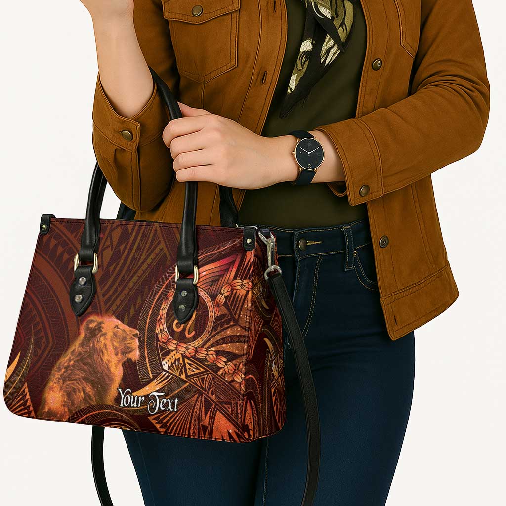 Personalised Polynesia Zodiac Leo Leather Bag Galaxy Polynesian Pattern Chest Tattoo Style LT14 - Polynesian Pride
