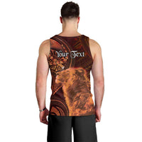 Personalised Polynesia Zodiac Leo Men Tank Top Galaxy Polynesian Pattern Chest Tattoo Style