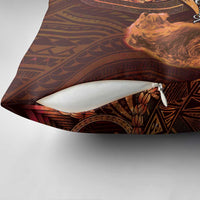 Personalised Polynesia Zodiac Leo Pillow Cover Galaxy Polynesian Pattern Chest Tattoo Style