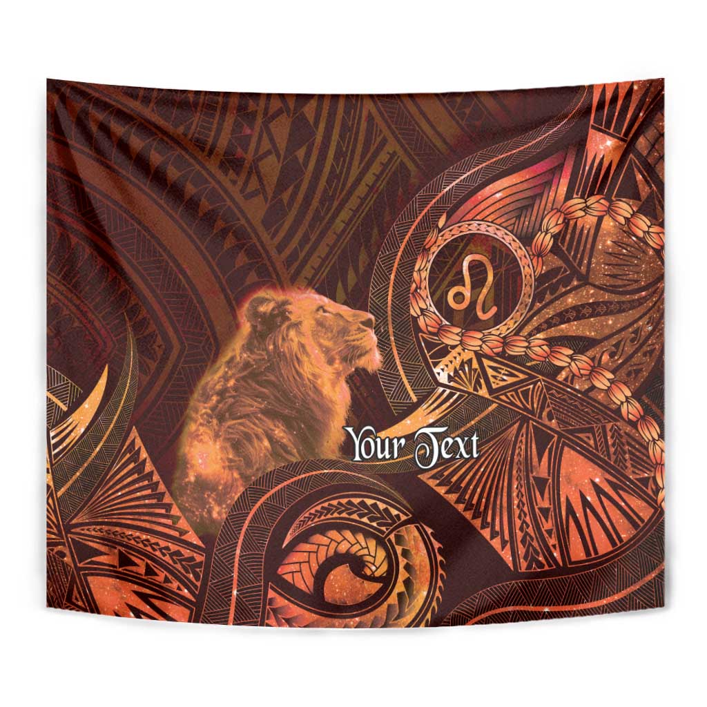 Personalised Polynesia Zodiac Leo Tapestry Galaxy Polynesian Pattern Chest Tattoo Style LT14 - Polynesian Pride