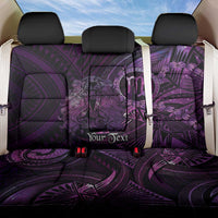 Personalised Polynesia Zodiac Virgo Back Car Seat Cover Galaxy Polynesian Pattern Chest Tattoo Style