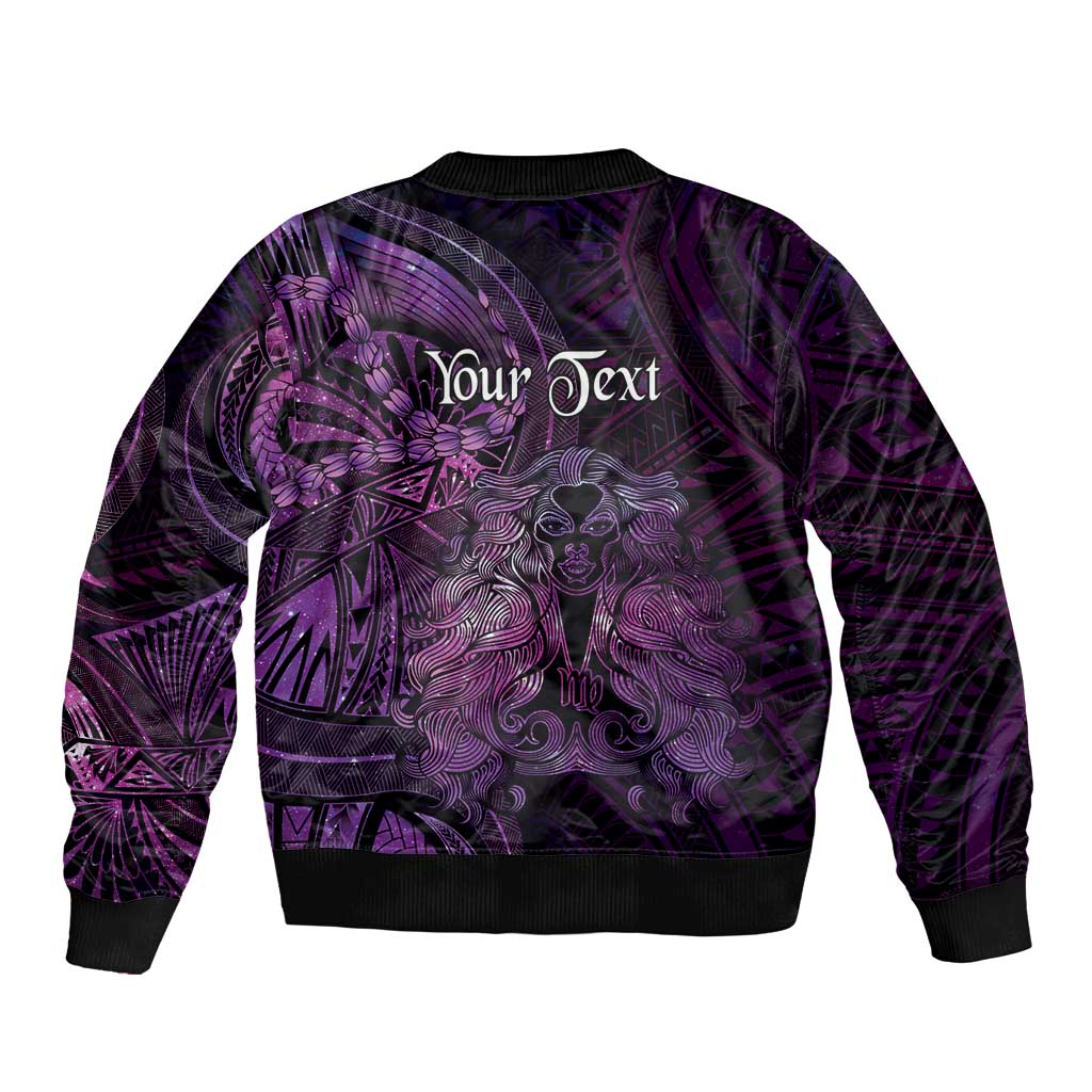 Personalised Polynesia Zodiac Virgo Bomber Jacket Galaxy Polynesian Pattern Chest Tattoo Style LT14 - Polynesian Pride