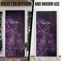 Personalised Polynesia Zodiac Virgo Door Cover Galaxy Polynesian Pattern Chest Tattoo Style