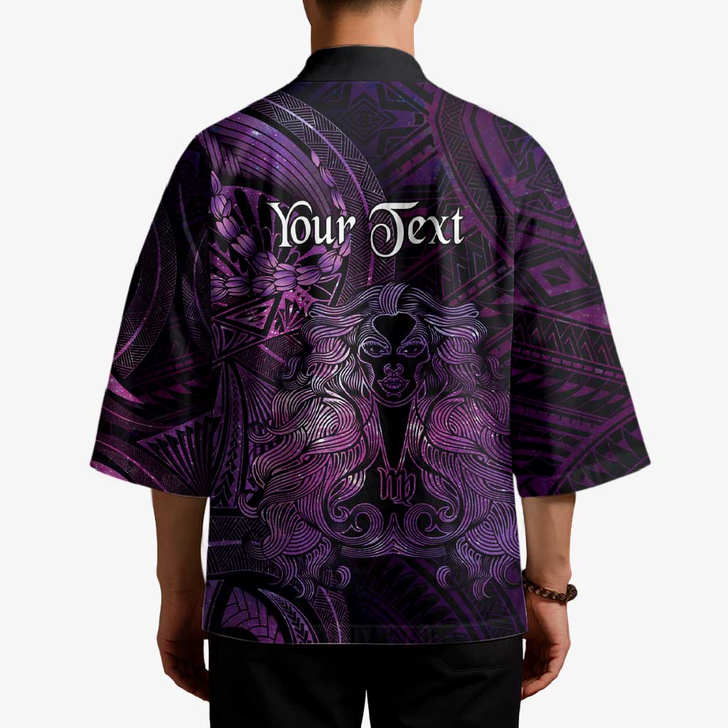 Personalised Polynesia Zodiac Virgo Kimono Galaxy Polynesian Pattern Chest Tattoo Style