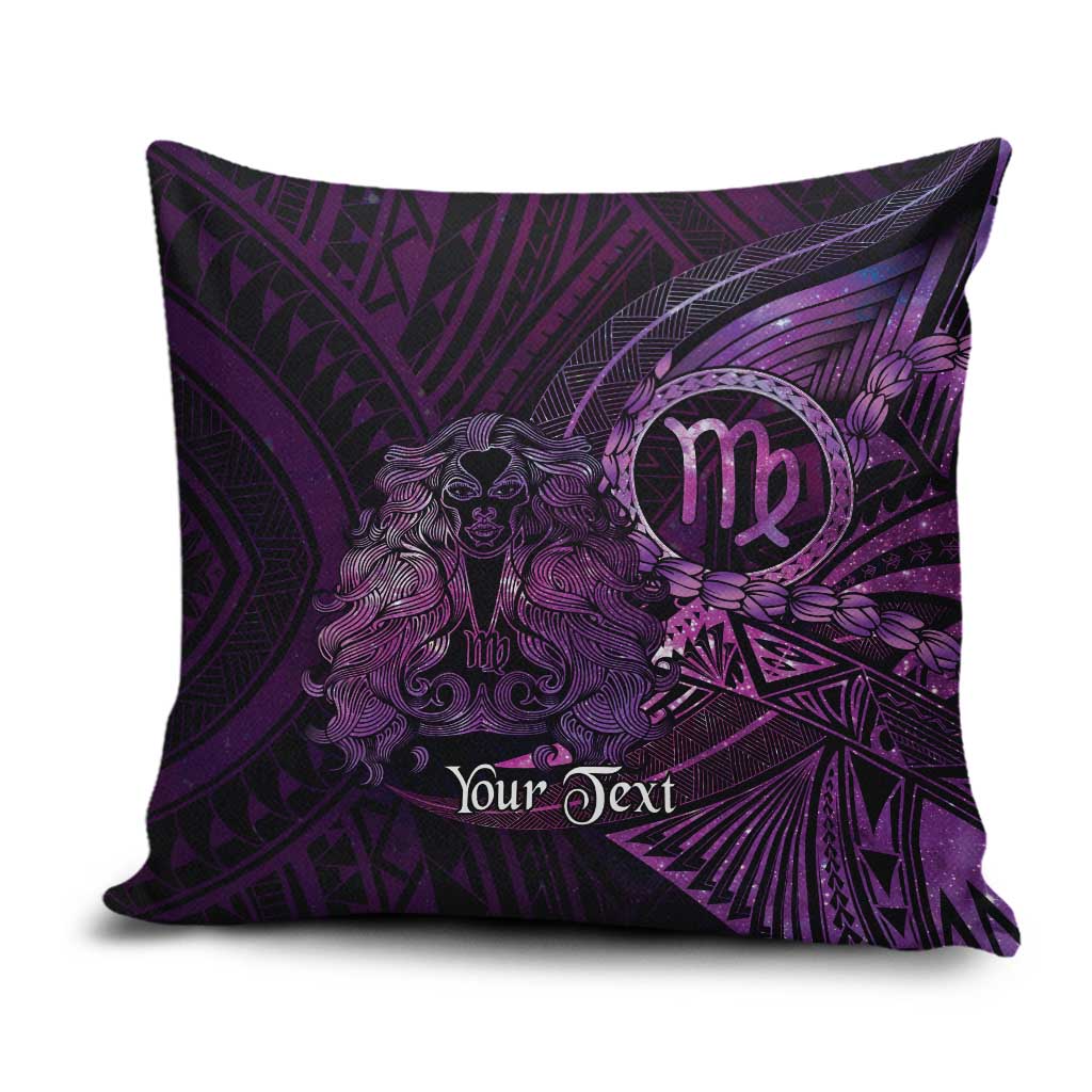 Personalised Polynesia Zodiac Virgo Pillow Cover Galaxy Polynesian Pattern Chest Tattoo Style