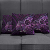 Personalised Polynesia Zodiac Virgo Pillow Cover Galaxy Polynesian Pattern Chest Tattoo Style