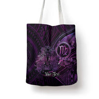 Personalised Polynesia Zodiac Virgo Tote Bag Galaxy Polynesian Pattern Chest Tattoo Style