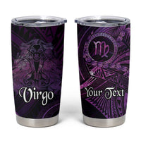 Personalised Polynesia Zodiac Virgo Tumbler Cup Galaxy Polynesian Pattern Chest Tattoo Style