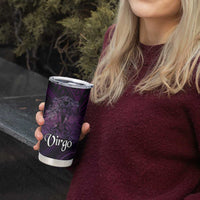 Personalised Polynesia Zodiac Virgo Tumbler Cup Galaxy Polynesian Pattern Chest Tattoo Style