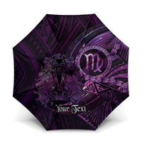 Personalised Polynesia Zodiac Virgo Umbrella Galaxy Polynesian Pattern Chest Tattoo Style