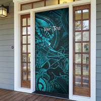 Personalised Polynesia Zodiac Sagittarius Door Cover Galaxy Polynesian Pattern Chest Tattoo Style