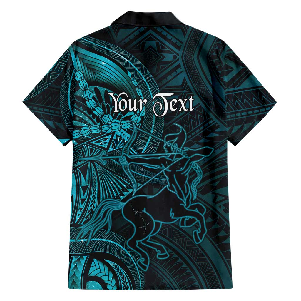 Personalised Polynesia Zodiac Sagittarius Family Matching Summer Maxi Dress and Hawaiian Shirt Galaxy Polynesian Pattern Chest Tattoo Style LT14 - Polynesian Pride