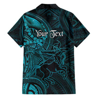 Personalised Polynesia Zodiac Sagittarius Family Matching Summer Maxi Dress and Hawaiian Shirt Galaxy Polynesian Pattern Chest Tattoo Style LT14 - Polynesian Pride