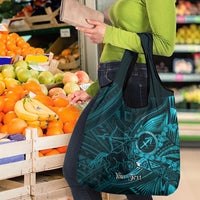Personalised Polynesia Zodiac Sagittarius Grocery Bag Galaxy Polynesian Pattern Chest Tattoo Style