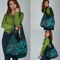 Personalised Polynesia Zodiac Sagittarius Grocery Bag Galaxy Polynesian Pattern Chest Tattoo Style