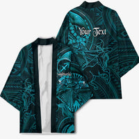 Personalised Polynesia Zodiac Sagittarius Kimono Galaxy Polynesian Pattern Chest Tattoo Style
